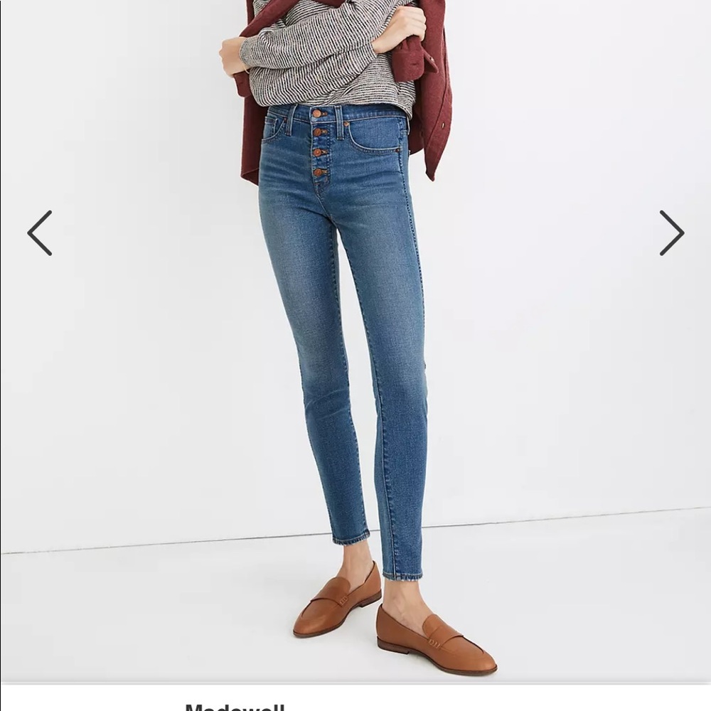 Madewell 10" high Rise skinny jeans